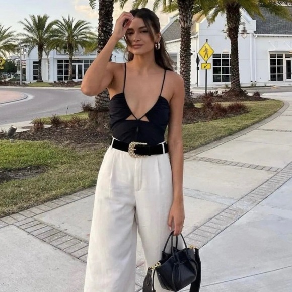 Zara Black Cut Out Swimsuit. NWT. Size Small. - Picture 11 of 14